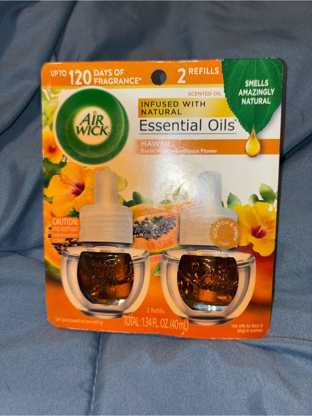 Air Wick Hawaiian Essential Oils Scented Oil Refills — Orange